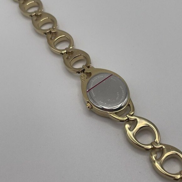 Working Colibri Diamond Gold Tone Women’s Wrist Watch MOP Mother Of Pearl Face - Picture 10 of 12